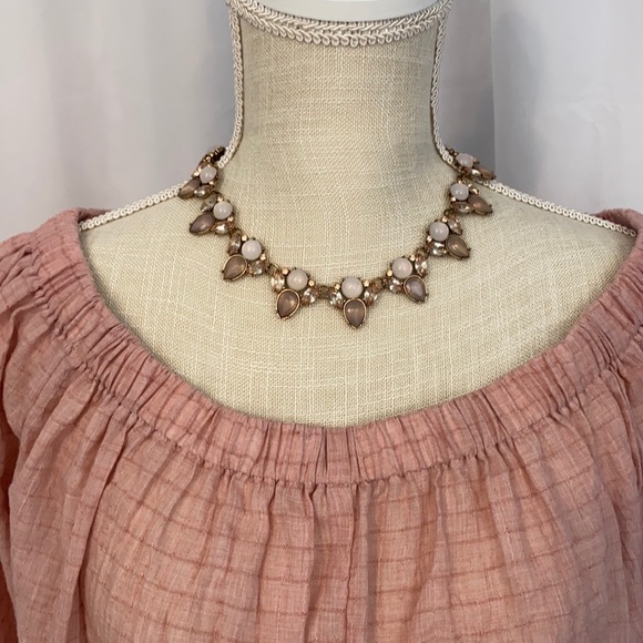 Statement Piece Necklace in Pale Pinks - Picture 5 of 5